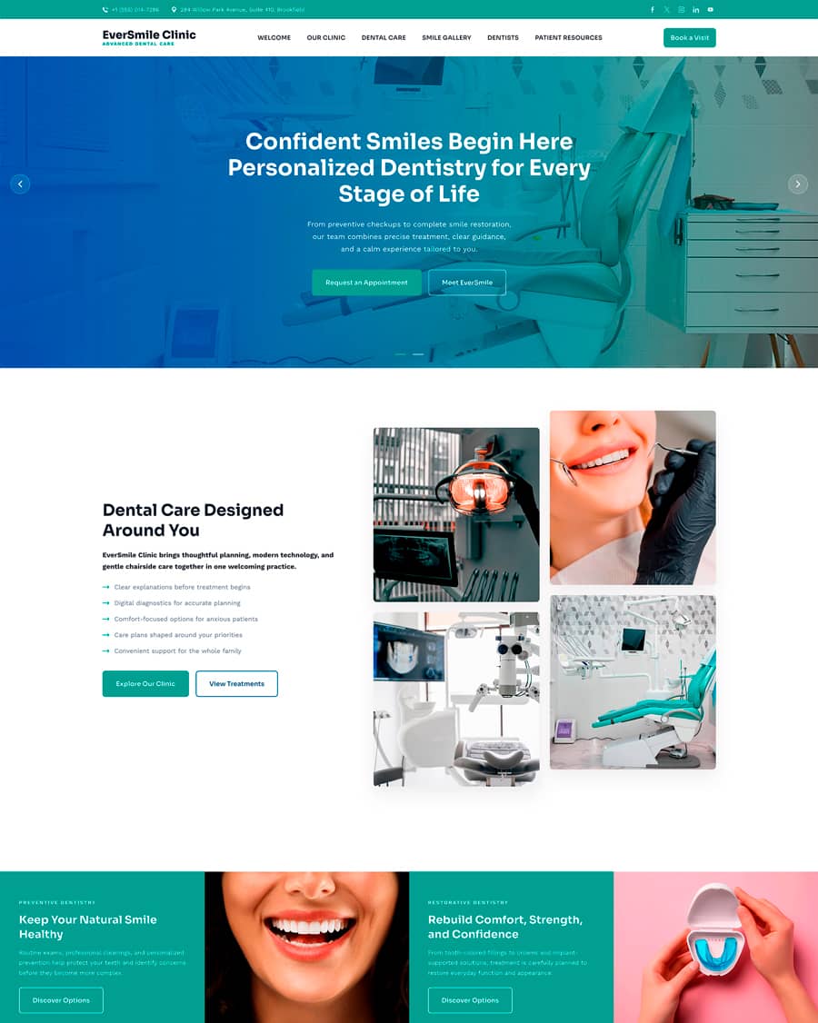 Medical Clinic Website website template
