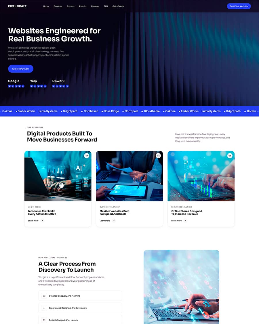 Creative Agency Website website template